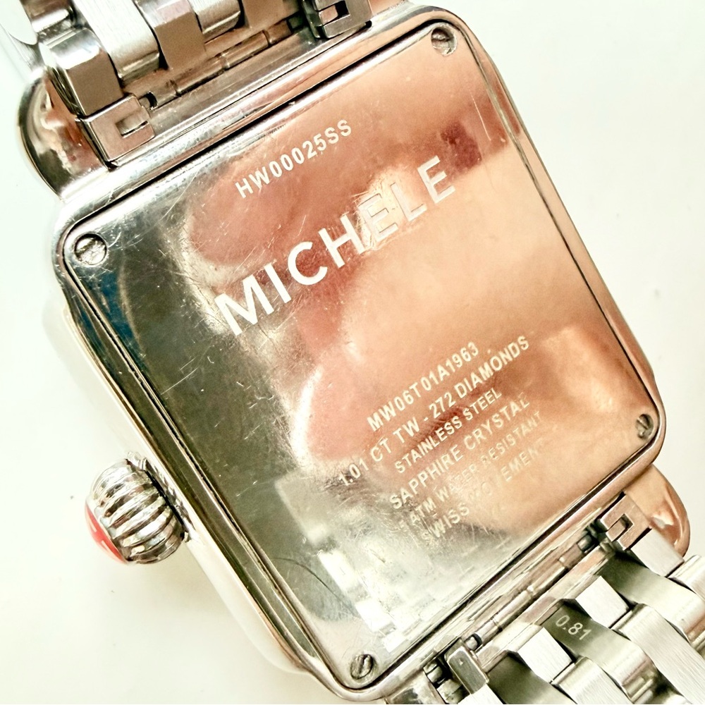 Michele Deco 18MM Diamond Dial Watch & Diamond Bracelet MW06T01A1963 - Picture 8 of 16